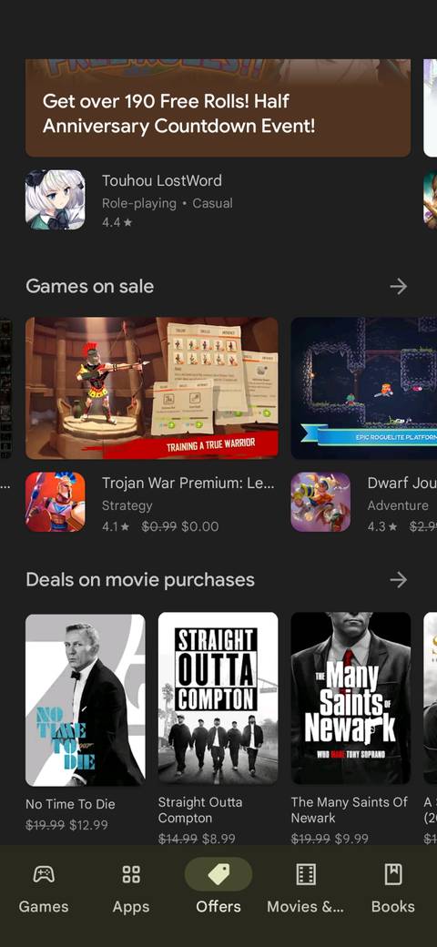 How to access free app offers on the Google Play Store