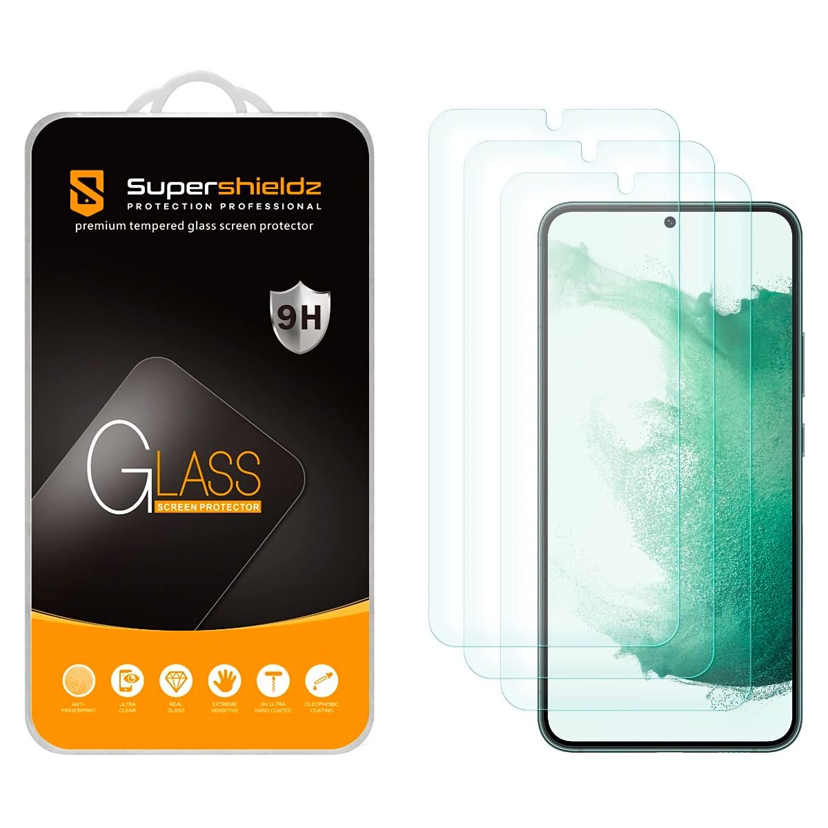 UniqueMe for S23 Plus Screen Protector,[Ultrasonic Fingerprint  Unclock][2+2 Pack] Samsung Galaxy S23+ / S23 Plus 6.6 inch 9H Tempered  Glass and Camera Lens Protector Case Friendly : Cell Phones & Accessories