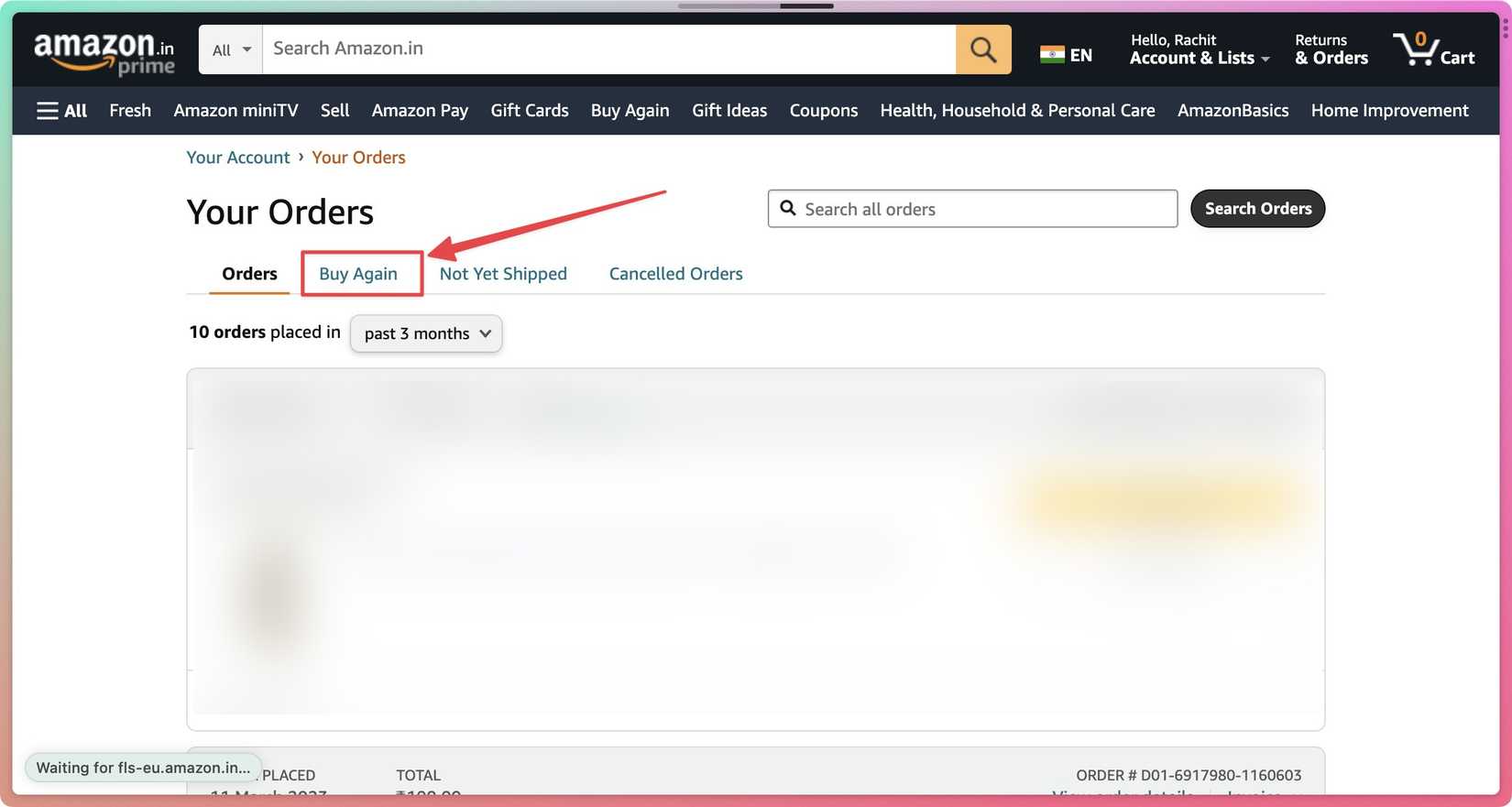 Amazon Store Order Amazon: How to find and archive old orders