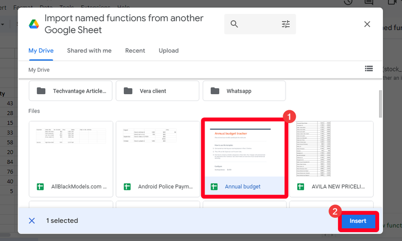 How to create and import named functions in Google Sheets