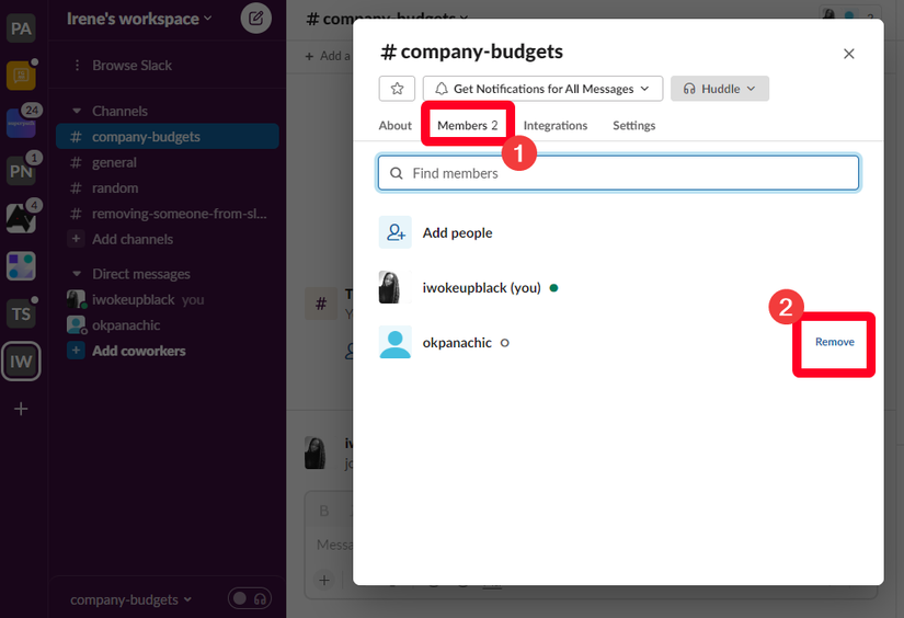 Remove Slack How to remove someone from a Slack channel or account