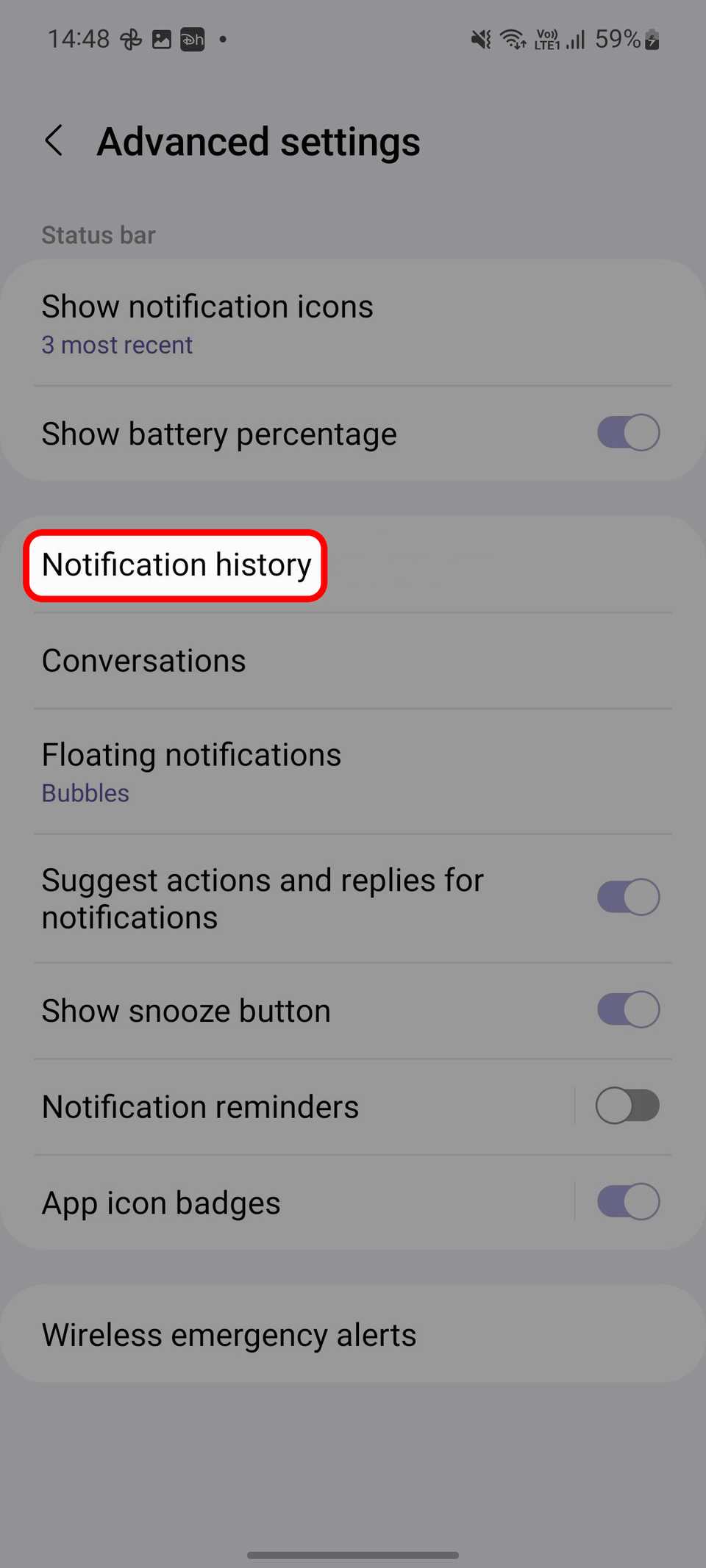 How to check your notification history on your Android phone