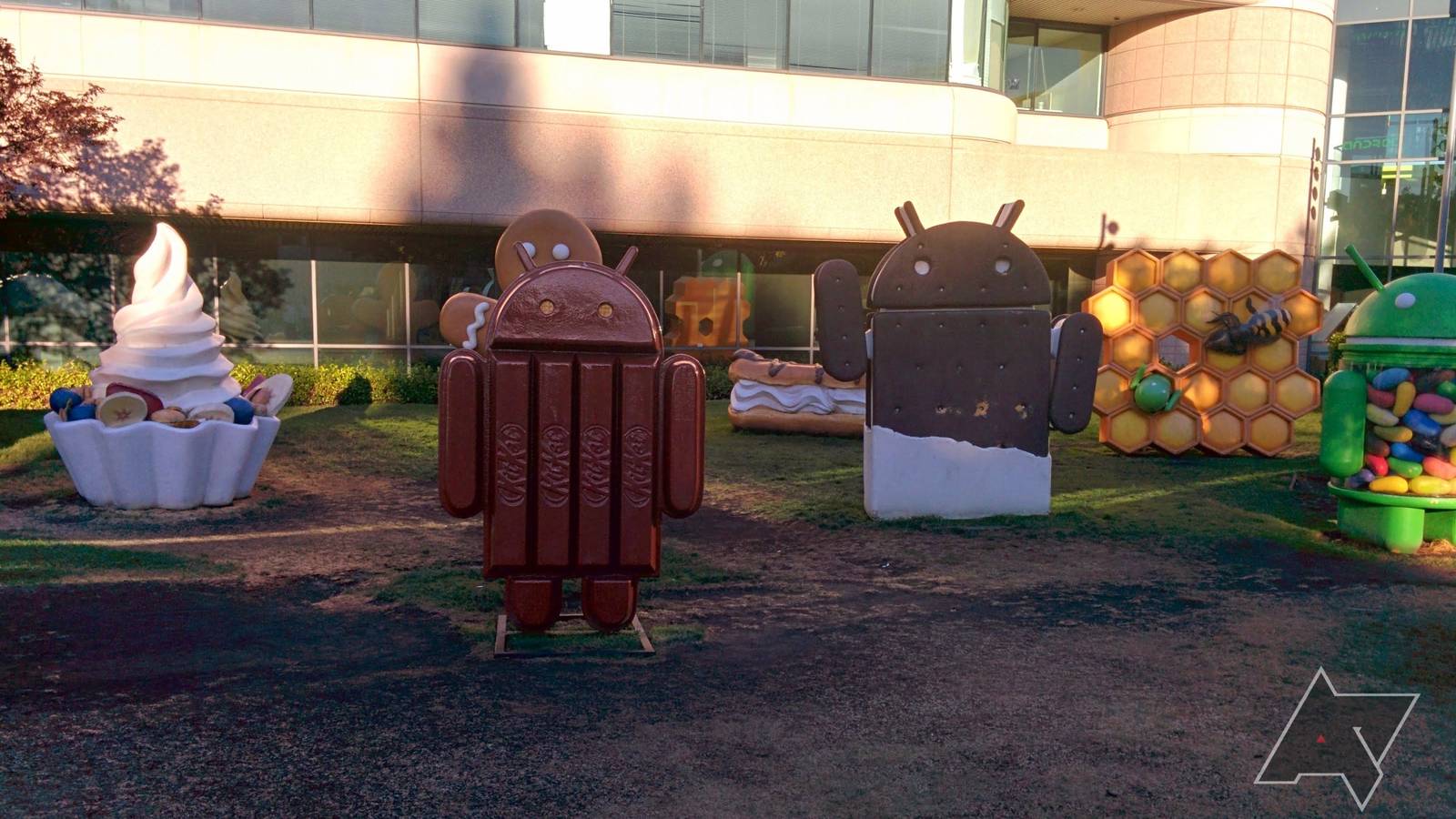 Google's Android 14 statue will make you turn upside down