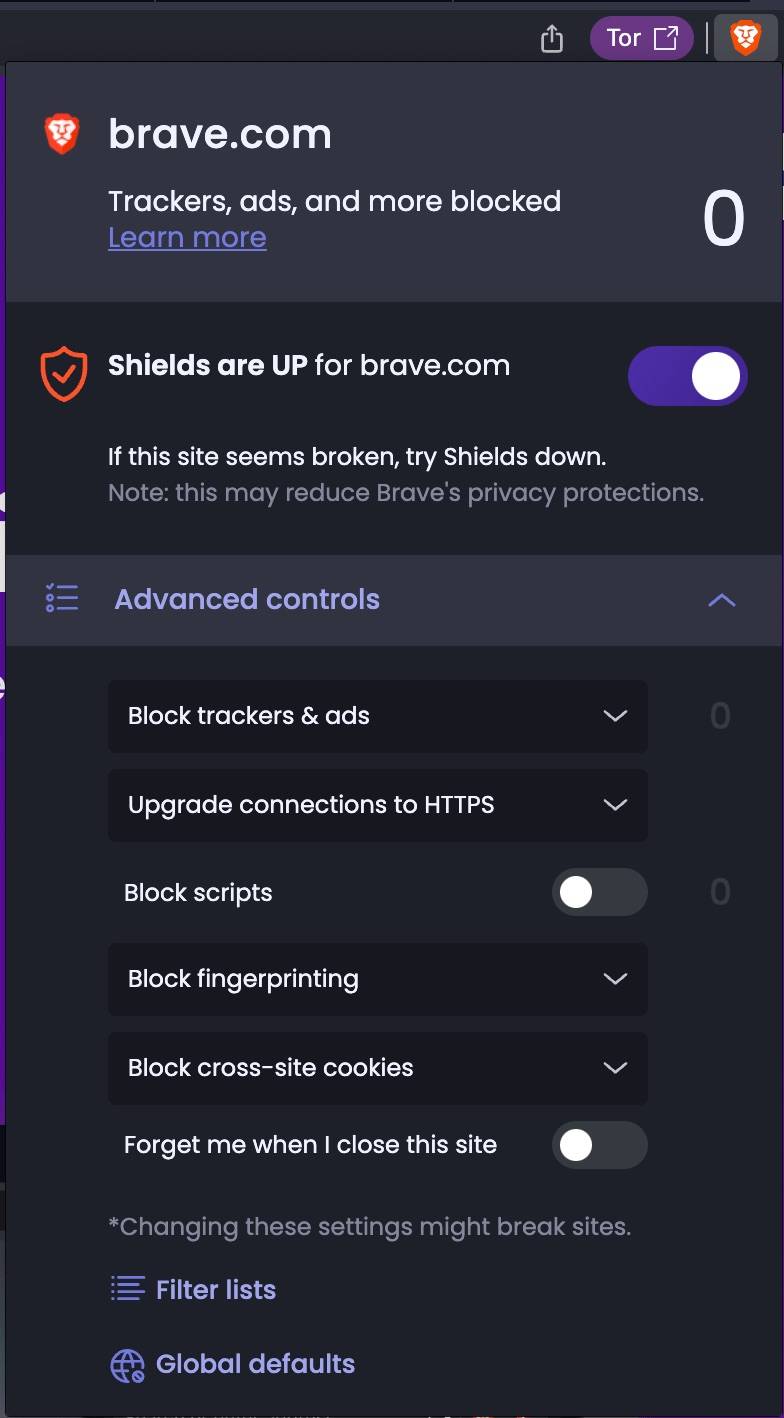 Po Brave Brave Browser's latest addition outmaneuvers shifty trackers