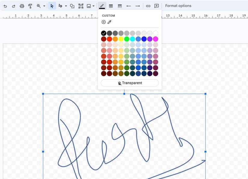 Google Docs: How to create an email signature