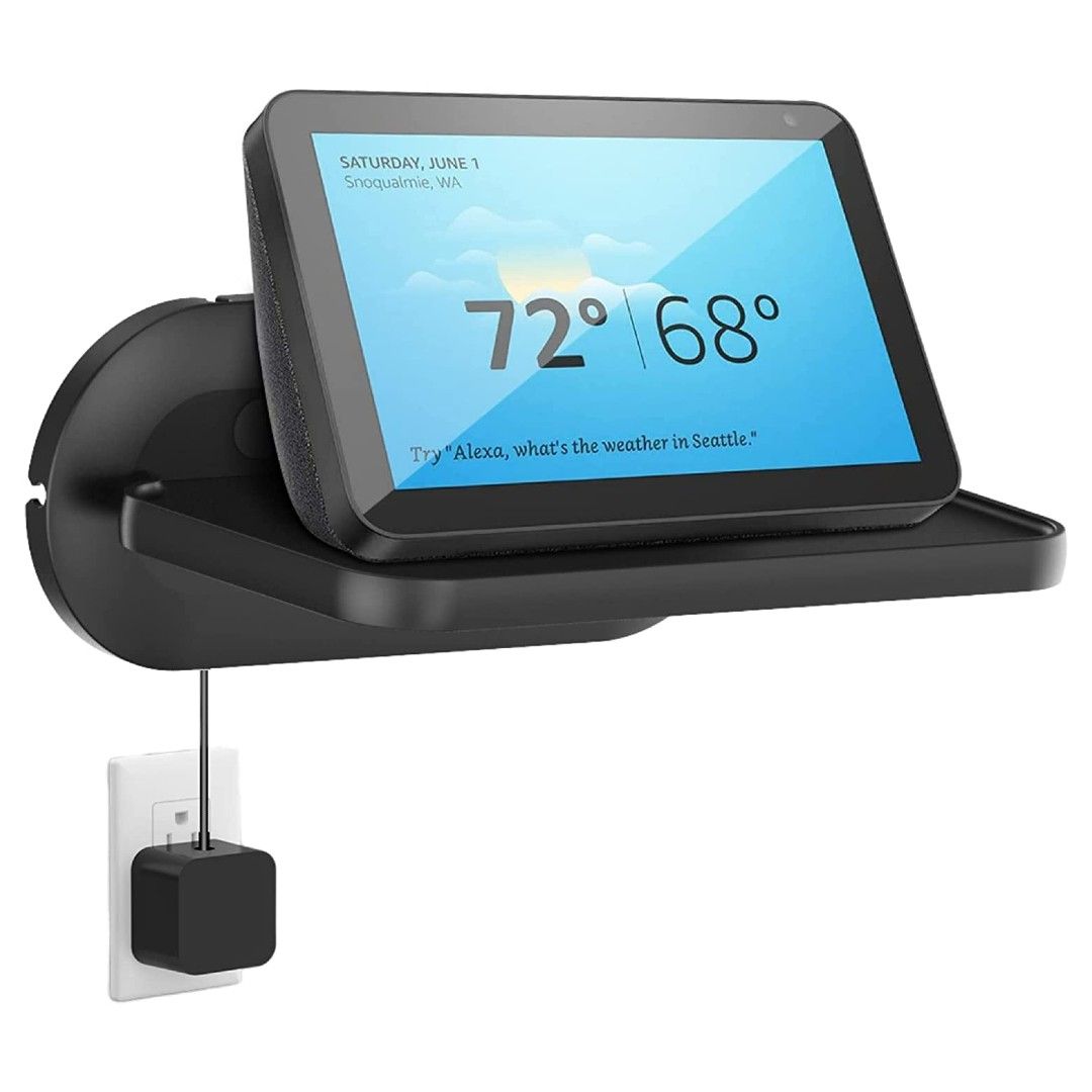 PlusAcc Magnetic Stand for Echo Show 8 (1st 2nd) 5 (1st 2nd 3rd) Swivel  Tilt Adjustable