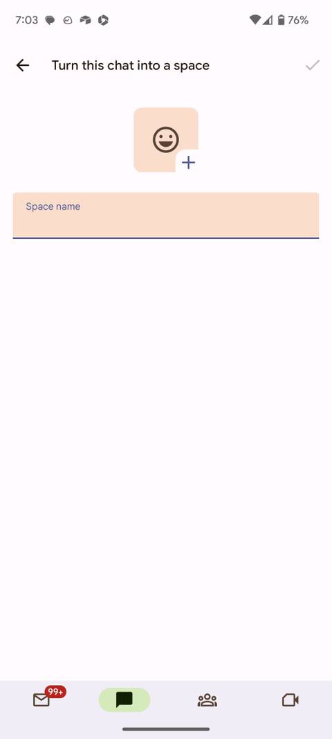create a space in Google Chat
