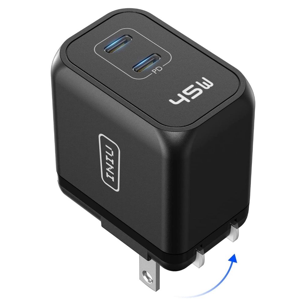 USB C Charger, INIU 30W PD QC 3.0 Dual Port Type C Charger Fast Charging  Block