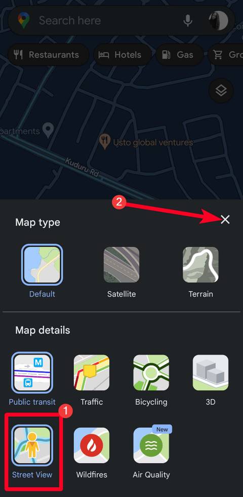 How to access Street View in Google Maps