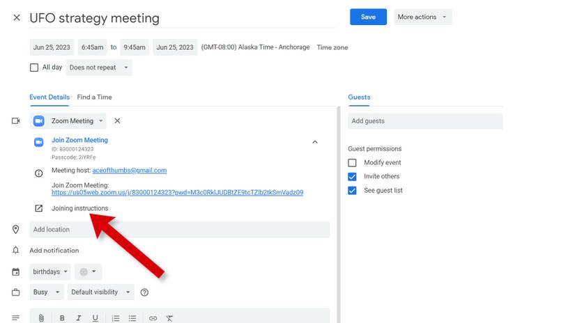 Google Workspace: How to add a Zoom link to your Google Calendar