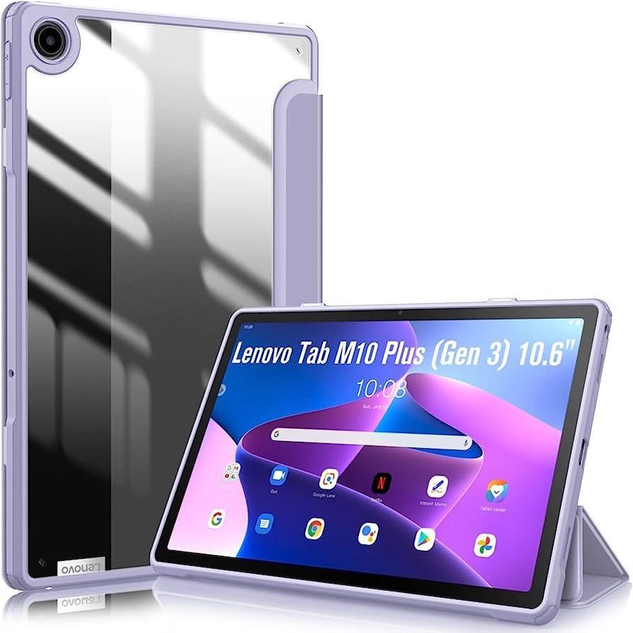 Case for Lenovo Tab M10 Plus 3rd Gen 10.6 inch TB-125FU Tablet, Kids  Friendly Soft Silicone Adjustable Stand Cover for Lenovo Tab M10 Plus Gen 3