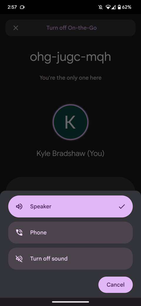 Google Meet might switch to a safer interface when it spots you're walking