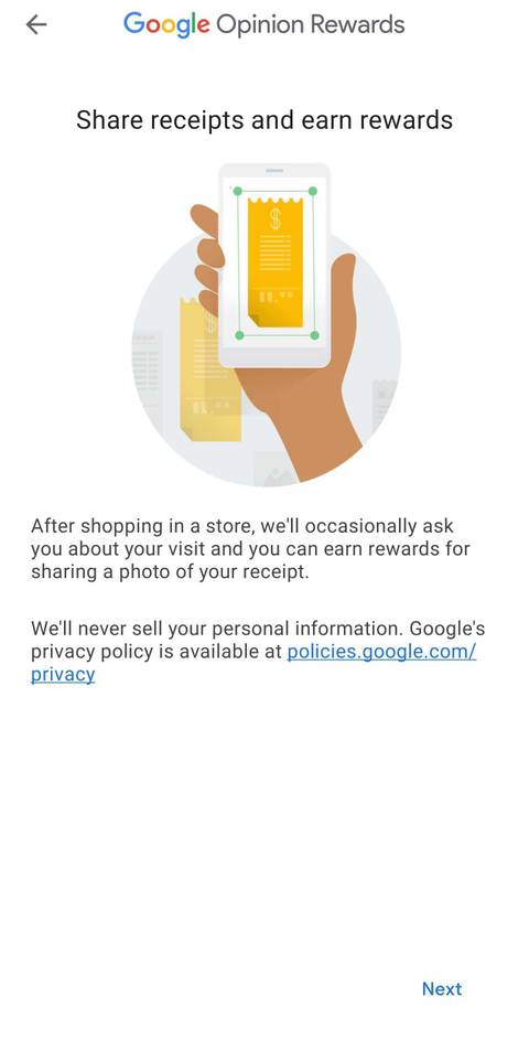 Google Rewards’ new receipt tasks are finally rolling out widely