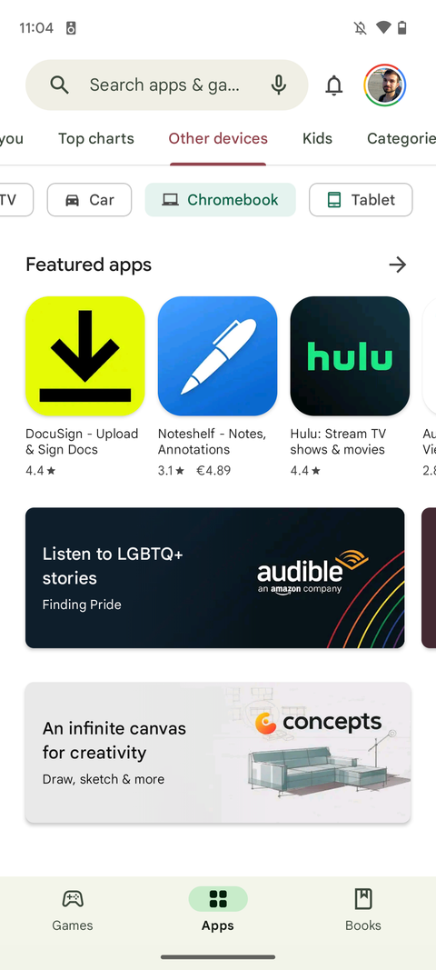 New Play Store filters help you find tablet apps from your phone
