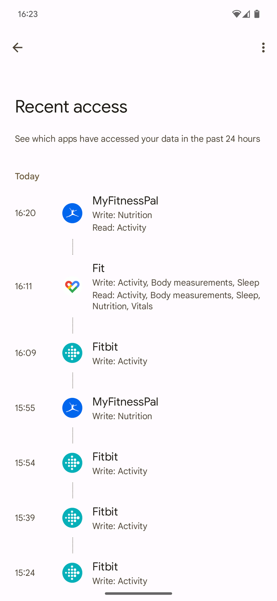 виджет Google Health — иллюстрация 7 к материалу