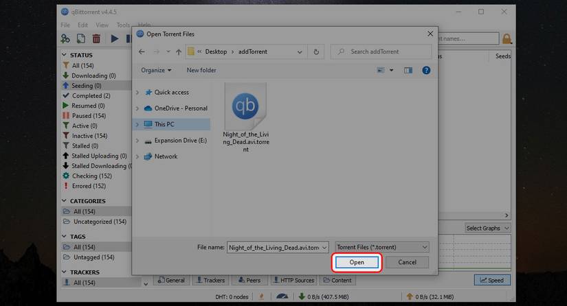 Openrent File How to open a torrent file