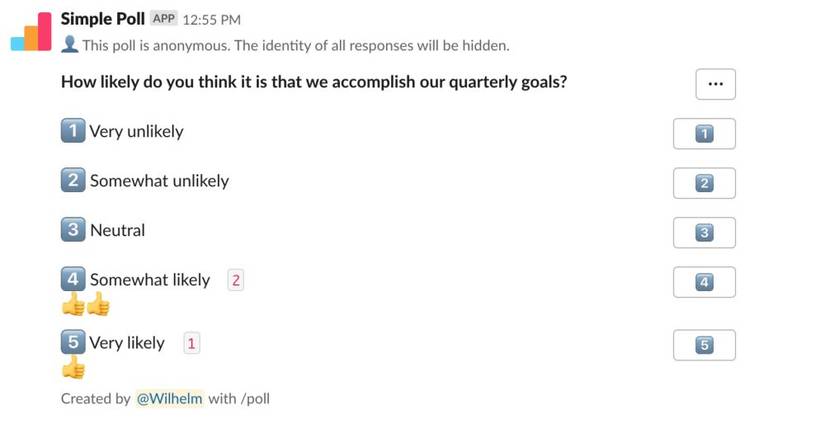 Slack: How to create a poll to make quick decisions