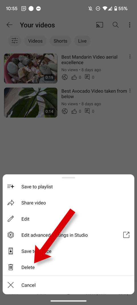 How to quickly delete a YouTube channel
