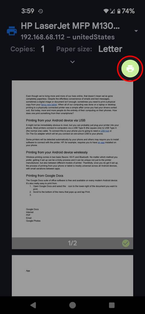 Printable Android How to print a document from your Android phone or tablet