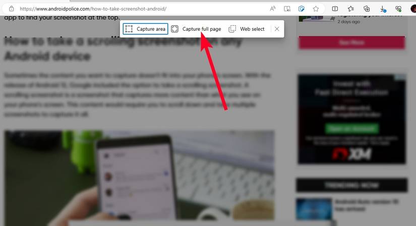 Microsoft Edge: How to use Web select and Web capture