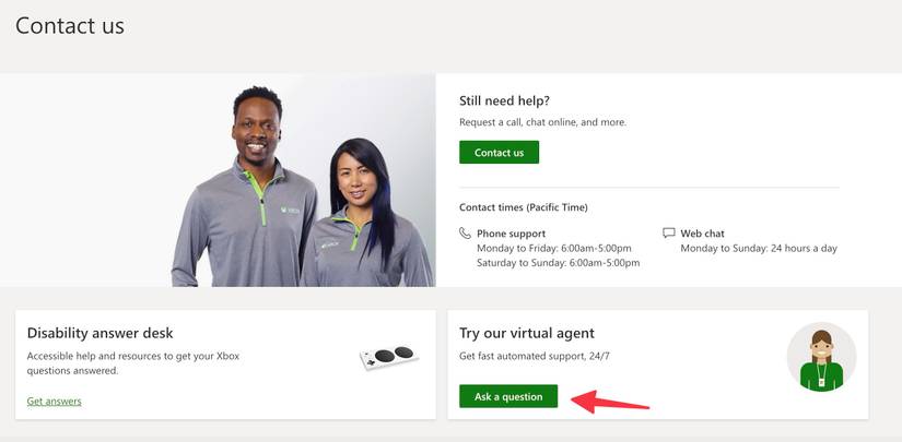 How to contact Xbox support