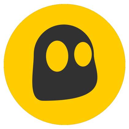 Cyberghost VPN logo on a white background