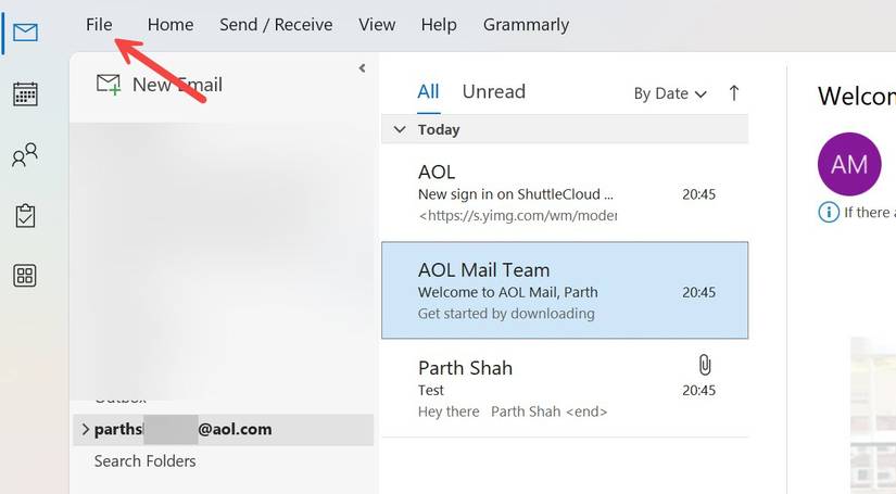 Aol Dynamic Message AOL: How to export your old messages to a different email provider