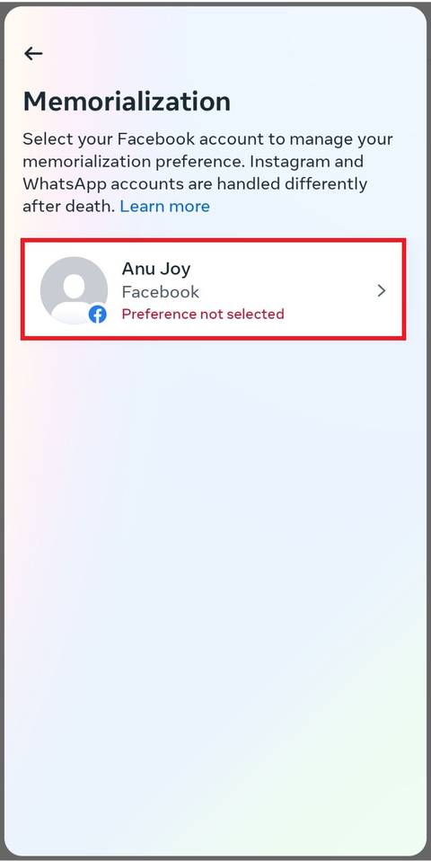 Facebook: How to create a legacy contact
