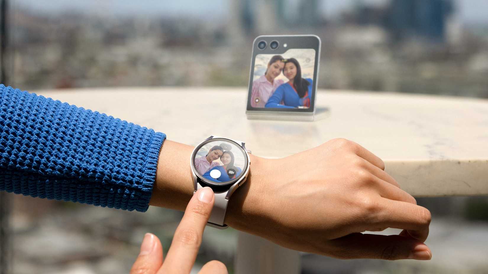 Mirino/otturatore per Samsung Galaxy Z Flip 5 e Watch 6