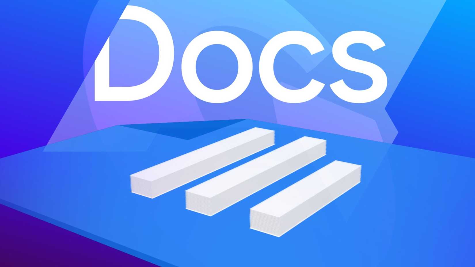 O logotipo do Google Docs com a palavra