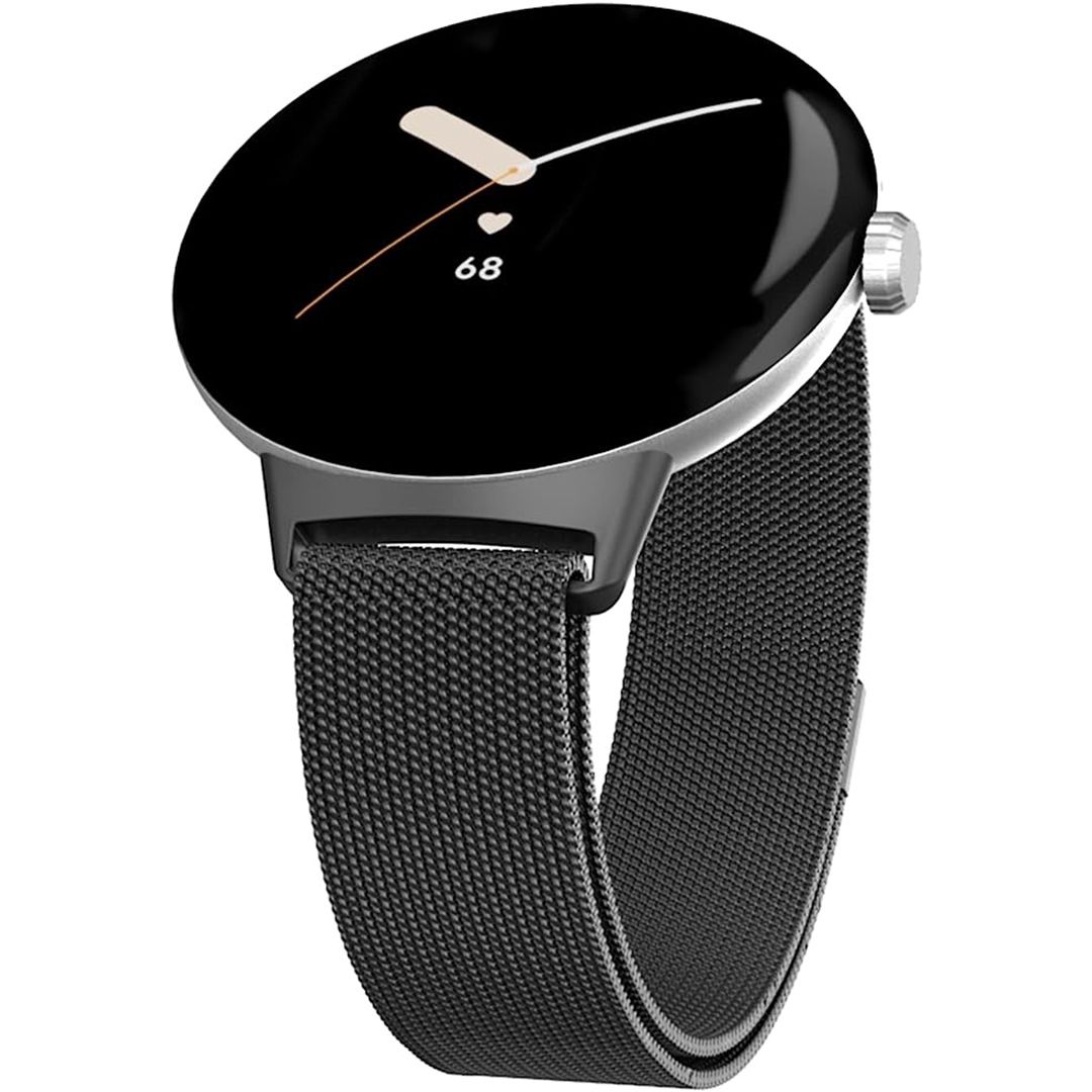 New 2023 Google - Pixel Watch 2 Band Active, Woven, Leather, Metal Choose  Size