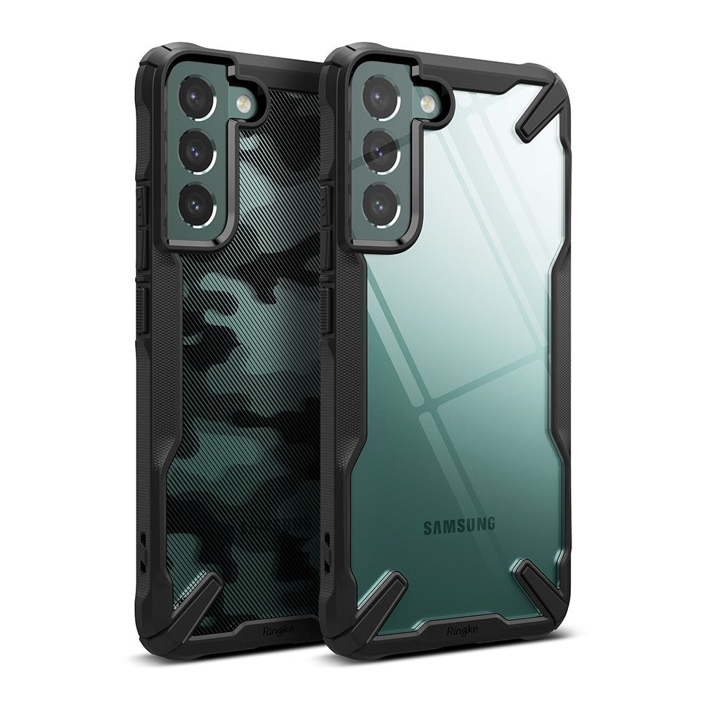 Ringke Fusion X Camo Black Tough Case - For Samsung Galaxy A54 5G