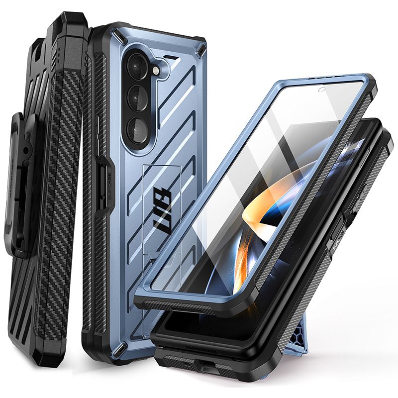 for Samsung Galaxy Z Fold 5 Case, Sliding Camera Cover & Kickstand  Shockproof Hybrid Protective with Glass Screen Protector & S Pen Heavy Duty  Phone Case for Samsung Z Fold 5 5G