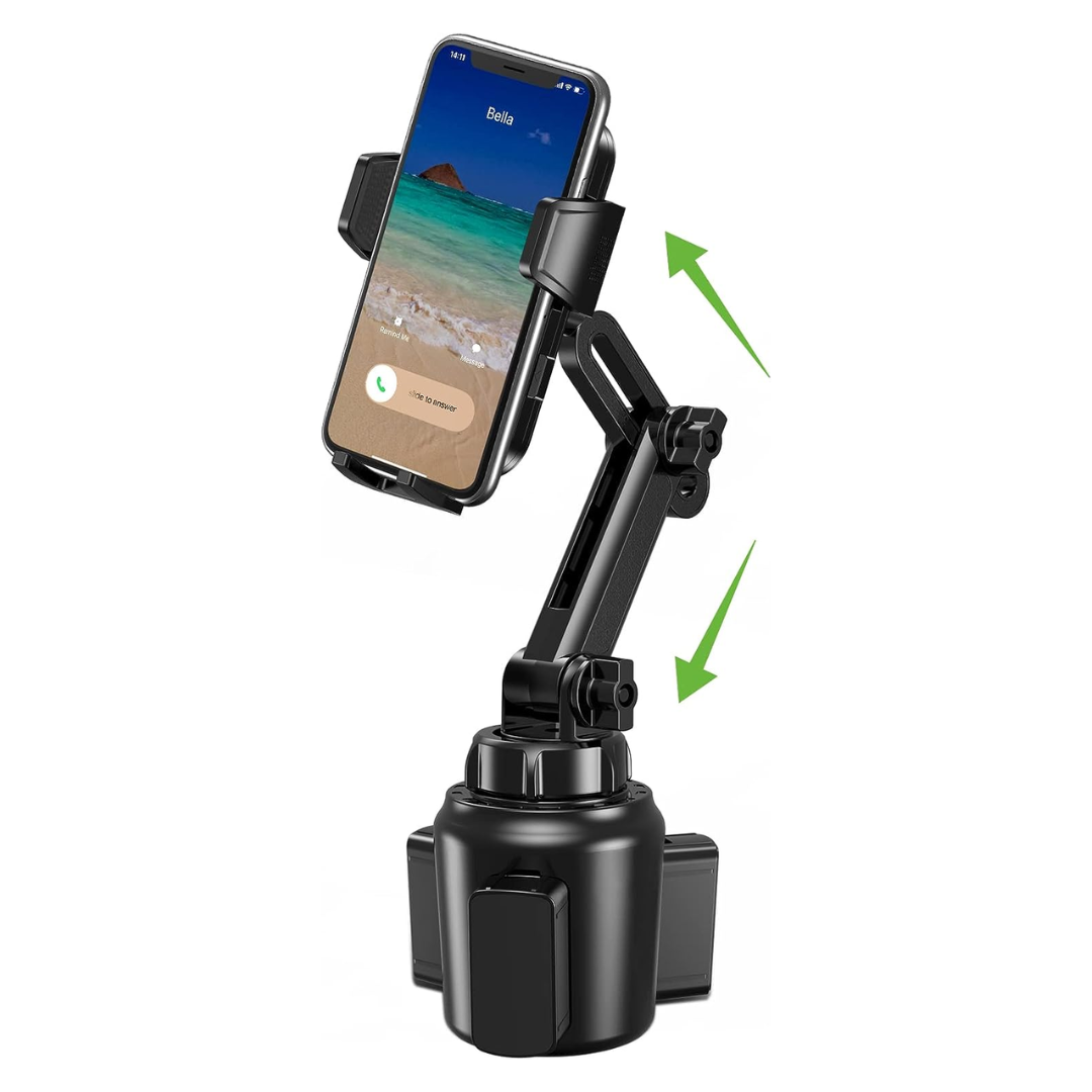 LISEN Adjustable Phone Mount for Car, CD Phone Holder for iPhone Car Holder  Mount Ultra Sturdy Vent Cell Phone Mount CD Slot Car Cell Phone Holder for