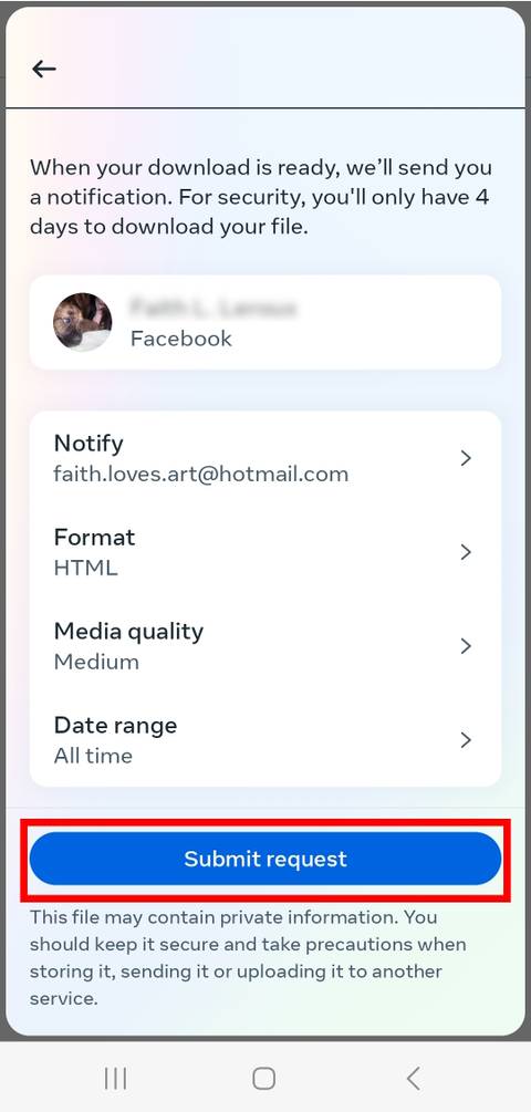 How to download your Facebook data