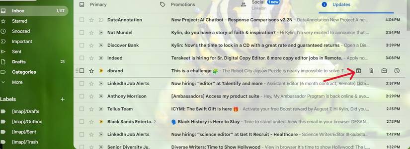 How to archive and unarchive emails in Gmail