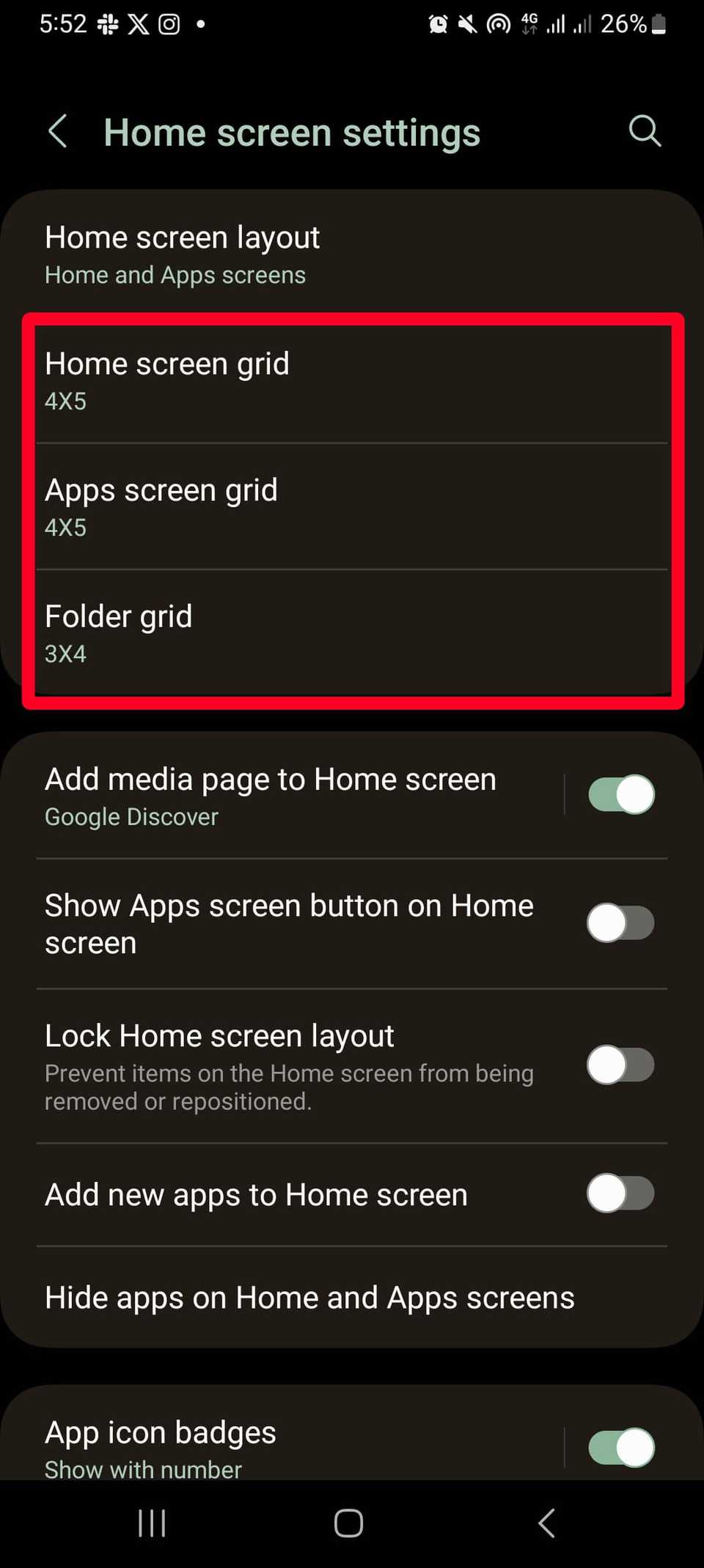 How to arrange apps on Android