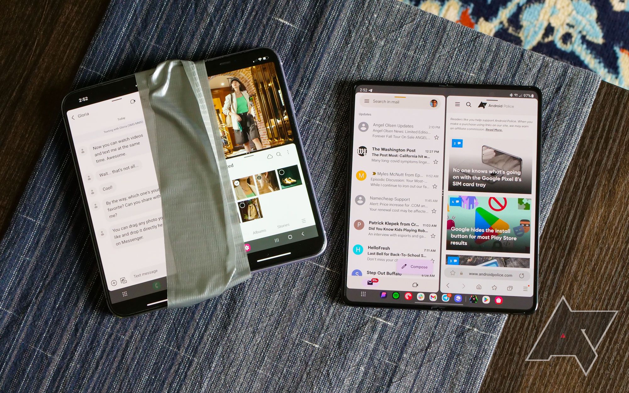 Samsung wants you to pretend that two iPhones are a Galaxy Z Fold 5