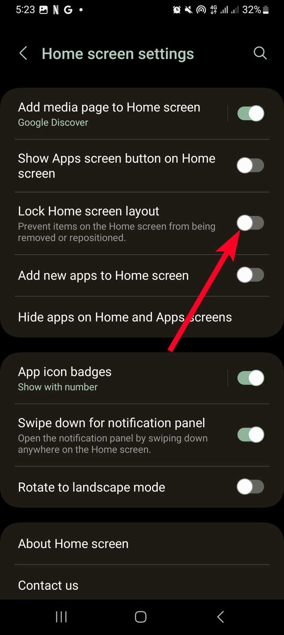 App Inner Screen How to arrange apps on Android