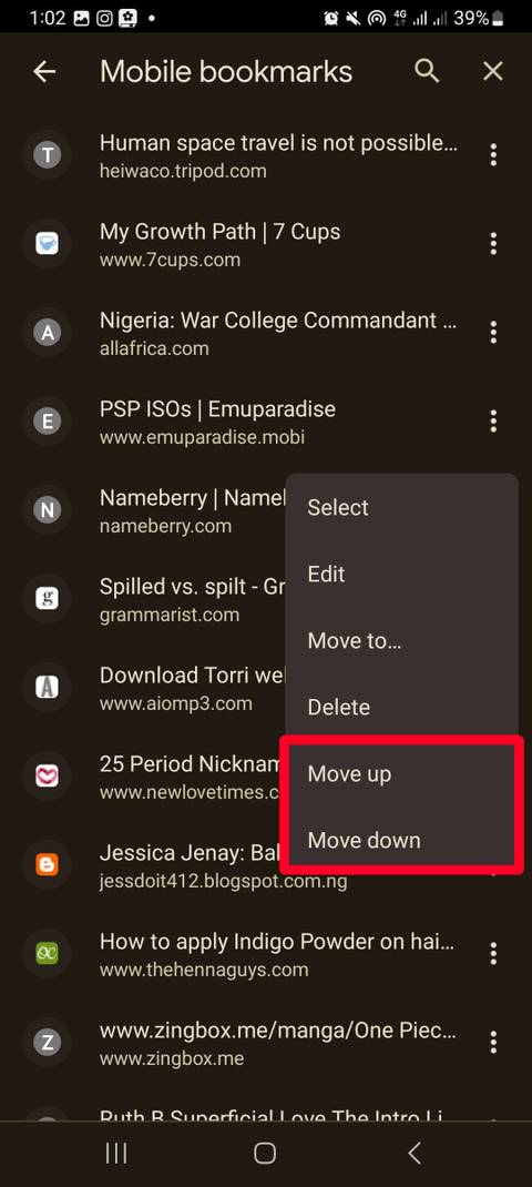 How to bookmark all Chrome tabs on Android