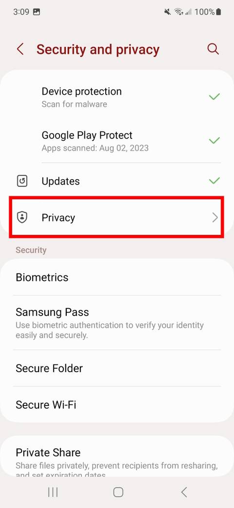 How to access Samsung's Privacy Dashboard