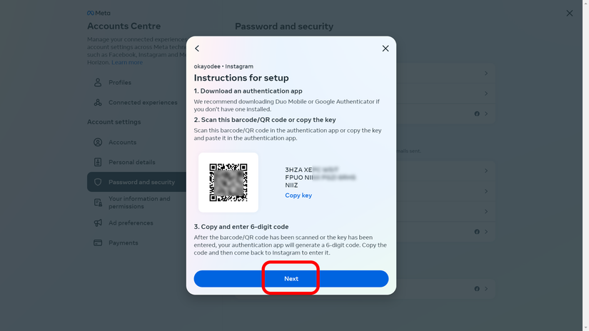 Facebook Login Scan Code How to set up two-factor authentication on your Facebook account