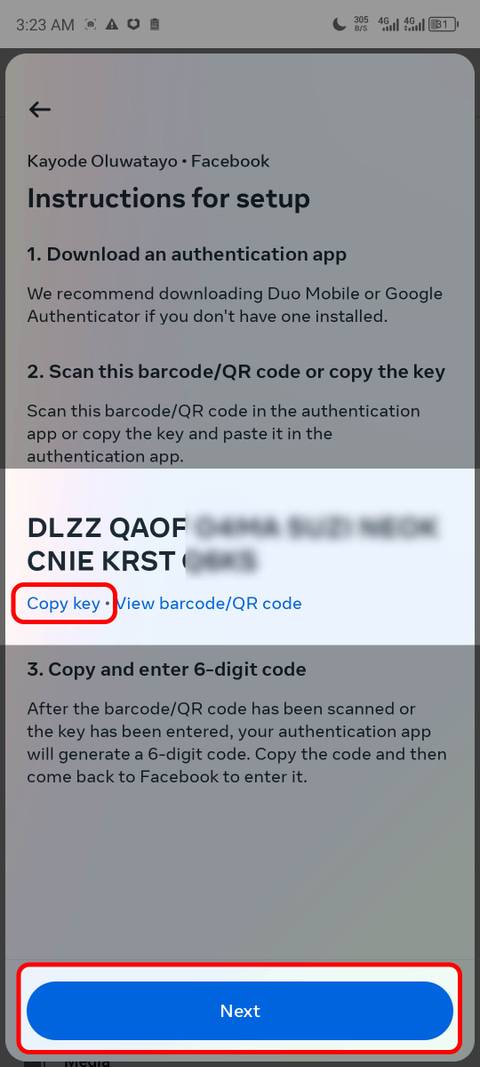 Facebook Authentication Screen How to set up two-factor authentication on your Facebook account