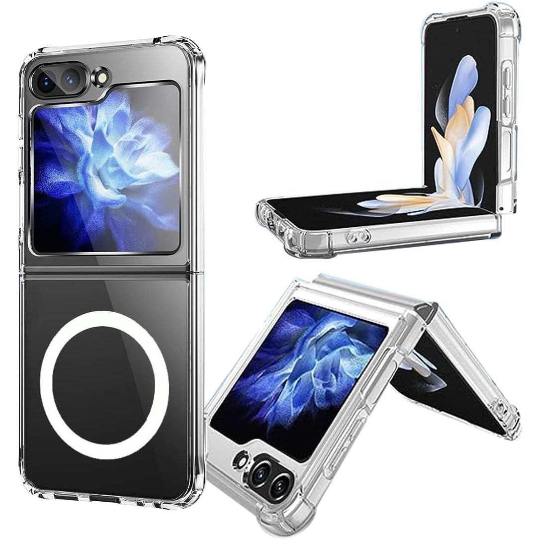 For Samsung Galaxy Z Flip5 5G MagSafe Magnetic Case Shockproof Clear Phone  Cover