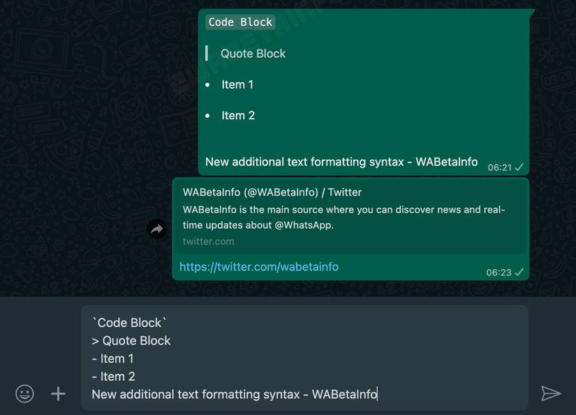 WhatsApp wants to be a full-blown text editor with new formatting options