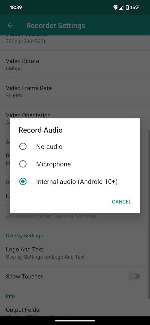 How to record audio from Android apps