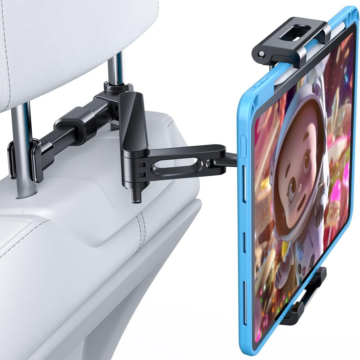 Mount-it! Premium Car Headrest Tablet Holder with Adjustable Arm
