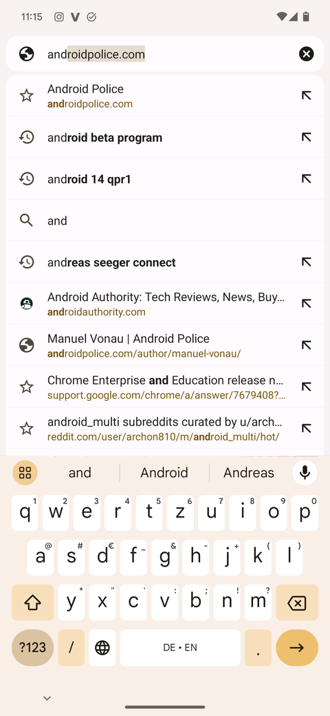 Google Chrome adds a Material Design theme to the omnibox on Android