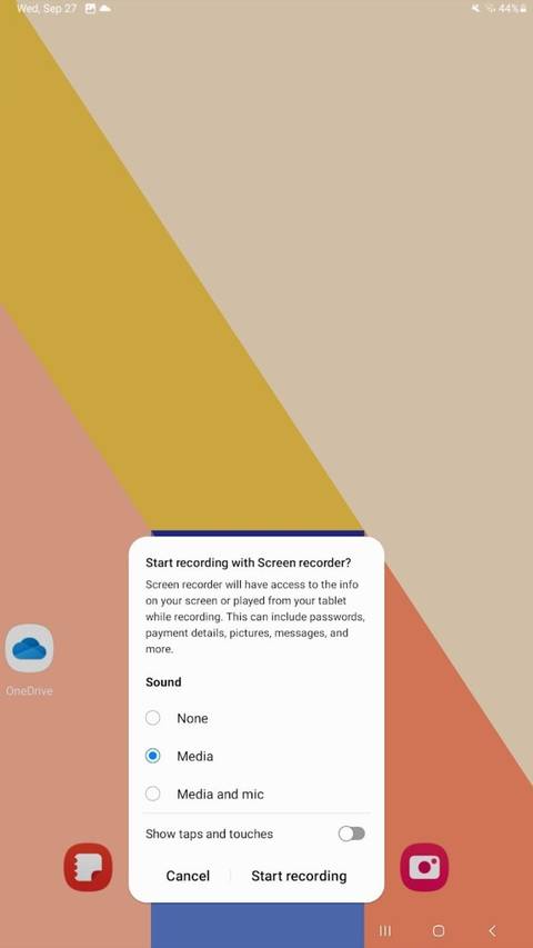How to record audio from Android apps