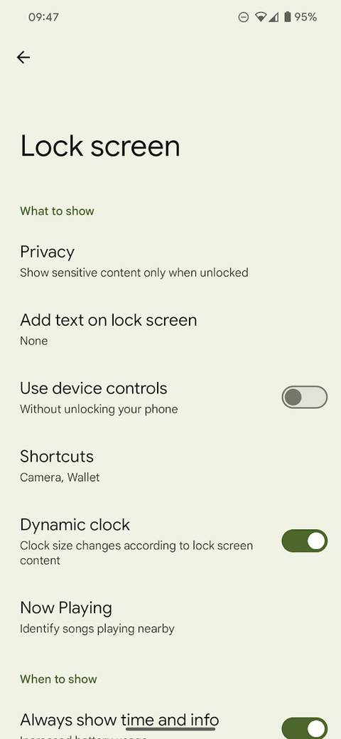 Android Lock Options How to customize the Android 14 lock screen